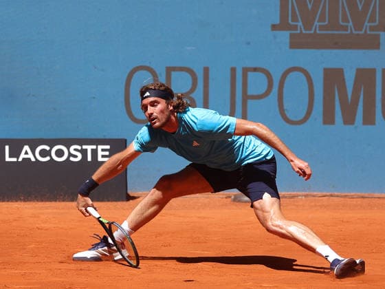 Alberto Simon Stefanos Tsisipas during his fourth round match of the main draw of the Mutua Madrid Open de Tenis, played at the Caja Magica on April 27, 2026 in Madrid, Spain Copyright: xALBERTOxSIMONx AgenciaxLOFx