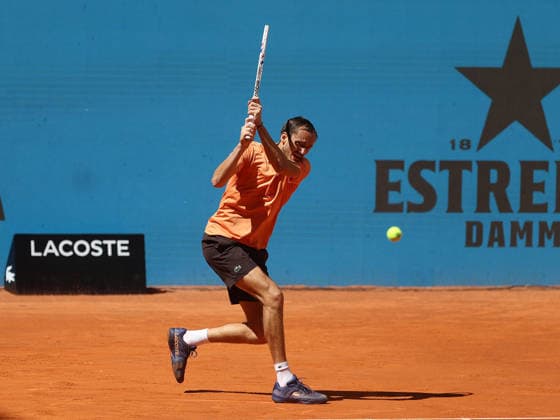 Alberto Simon Daniil Medvedev during his fourth round match of the main draw of the Mutua Madrid Open de Tenis, played at the Caja Magica on April 27, 2026 in Madrid, Spain Copyright: xALBERTOxSIMONx AgenciaxLOFx