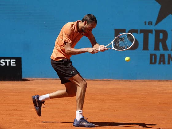 Alberto Simon Daniil Medvedev during his fourth round match of the main draw of the Mutua Madrid Open de Tenis, played at the Caja Magica on April 27, 2026 in Madrid, Spain Copyright: xALBERTOxSIMONx AgenciaxLOFx