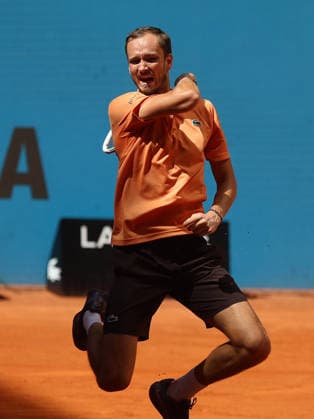 Alberto Simon Daniil Medvedev during his fourth round match of the main draw of the Mutua Madrid Open de Tenis, played at the Caja Magica on April 27, 2026 in Madrid, Spain Copyright: xALBERTOxSIMONx AgenciaxLOFx