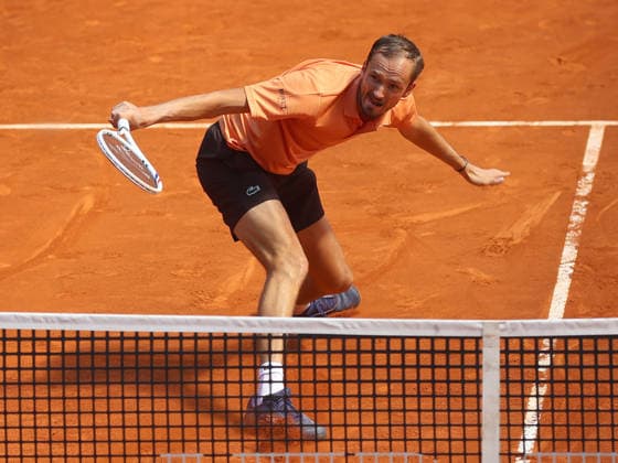 Alberto Simon Daniil Medvedev during his fourth round match of the main draw of the Mutua Madrid Open de Tenis, played at the Caja Magica on April 27, 2026 in Madrid, Spain Copyright: xALBERTOxSIMONx AgenciaxLOFx