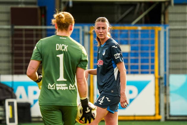 Germany Soccer Google Pixel Women Bundesliga 2025 2026 , 23 Matchday TSG Hoffenheim Women vs 1 FC Cologne Women Dietmar Hopp Stadion Hoffenheim Laura Dick TSG Hoffenheim Women, 1 , Lisa Doorn TSG Hoffenheim Women, 14 , Mimic Copyright: xBennetxLongx