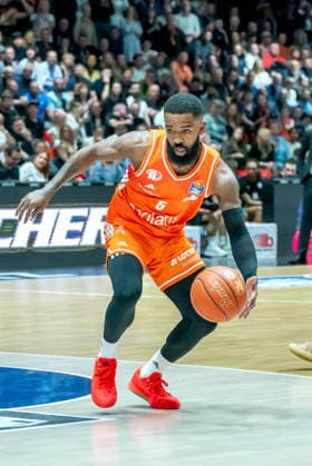 Chemnitz, Germany 27 April 2026 1 BBL 2025 2026 Sp 31 Niners Chemnitz vs Bamberg Baskets In the picture Corey Davis 99 Copyright: xFotostandx xNachtigallx