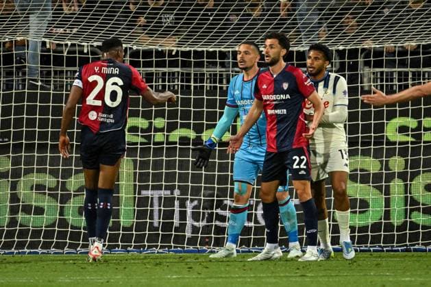 Elia Caprile of Cagliari Calcio during Cagliari Calcio vs Atalanta BC, Italian soccer Serie A match in Cagliari, Italy, April 27 2026  Copyright: xLuigixCanu IPAxSportx xipa-agency.netx xx IPA_74278276 IPA_Agency_IPA74278276