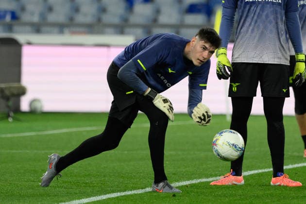 Lazioâ??s goalkeeper Edoardo Motta during the Italian Football Championship League A 2025 2026 match between SS Lazio vs Udinese Calcio at the Olimpic Stadium in Rome on 27 April 2026.  Copyright: xFabrizioxCorradetti IPAxSportx xipa-agency.netx xx IPA_74278468 IPA_Agency_IPA74278468