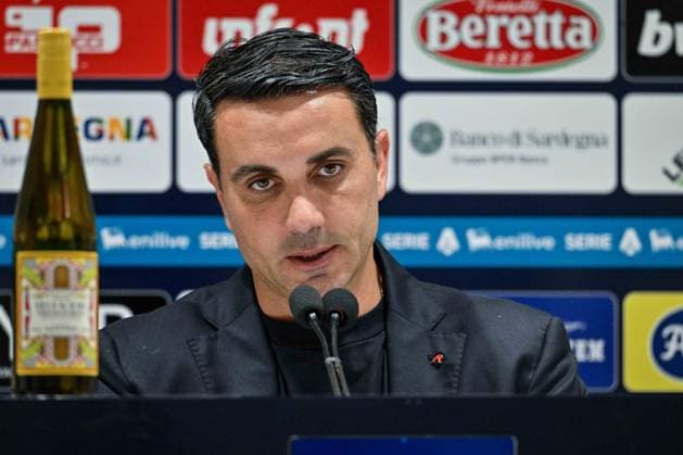 Raffaele Palladino Head Coach of Atalanta, press conference, PK, Pressekonferenz Conferenza Stampa during Cagliari Calcio vs Atalanta BC, Italian soccer Serie A match in Cagliari, Italy, April 27 2026  Copyright: xLuigixCanu IPAxSportx xipa-agency.netx xx IPA_74278843 IPA_Agency_IPA74278843