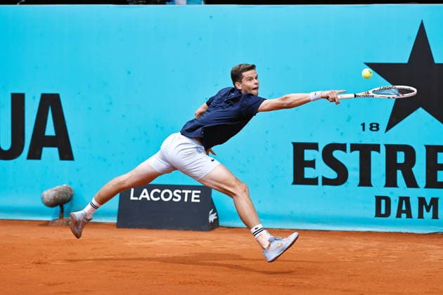 Alexander Blockx (BEL), APRIL 27, 2026 - Tennis : Alexander Blocx during singles Round of 32 match against Felix Auger-Aliassime on the ATP, Tennis Herren tour Masters 1000 tournaments Mutua Madrid Open tennis tournament at the Caja Magica in Madrid, Spain. Noxthirdxpartyxsales  aflo_328491976