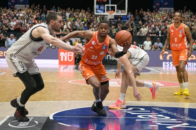 asyCredit Basketball Bundesliga, Matchday 31, Niners Chemnitz BMA365 Bamberg Baskets 27 04 2026 from 20 Copyright: xEHLxMedia MichelxKöhlerx 20262704-Niners Chemnitz-Bamberg Baskets_045