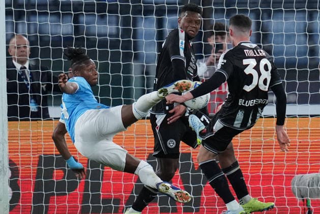Lazio™s Tijjani Noslin during the Serie A EniLive soccer match between Lazio and Udinese at the Rome s Olympic stadium, Italy - Monday April 27, 2026 - Soccer ( Photo by Alfredo Falcone LaPresse )  Copyright: xAlfredoxFalcone LaPressex