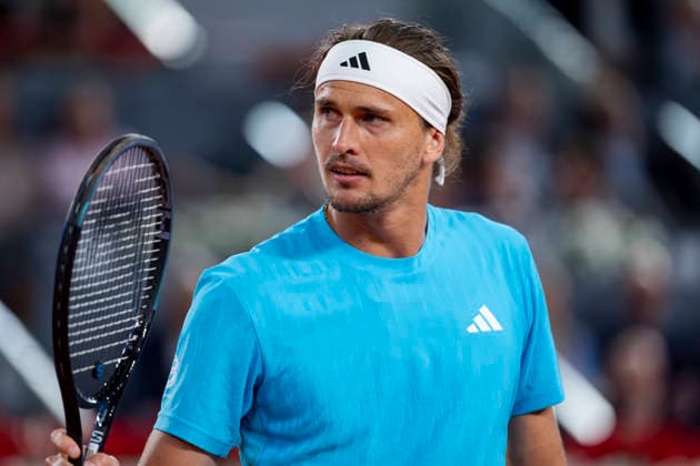 Mutua Madrid Open - Day Eight MADRID, SPAIN - APRIL 27: Alexander Zverev of Germany looks on against Terence Atmane of France during the Men s Singles Third Round match on Day Eight during the Mutua Madrid Open 2026 tournament celebrated at La Caja Magica on April 27, 2026 in Madrid, Spain. Madrid La Caja Magica Madrid Spain Copyright: xAlbertoxGardinx AGardin_20260427_Tennis_Madrid_Day8_0670