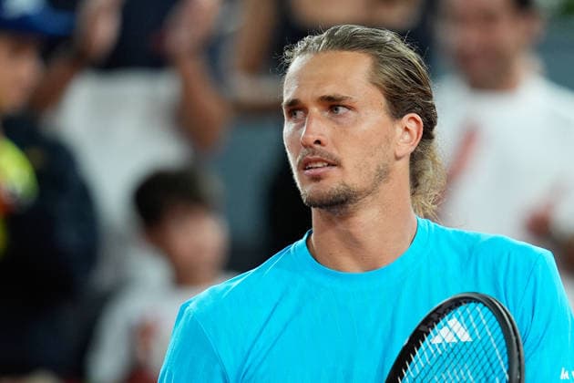 April 27, 2026, Madrid, Madrid, Spain: Alexander Zverev of Germany celebrates the victory against Terence Atmane of France during the Mutua Madrid Open 2026, ATP, Tennis Herren Masters 1000 and WTA, Tennis Damen 1000, at La Caja Magica on April 27, 2026 in Madrid, Spain. Madrid Spain - ZUMAa181 20260427_zaa_a181_550 Copyright: xDennisxAgyemanx