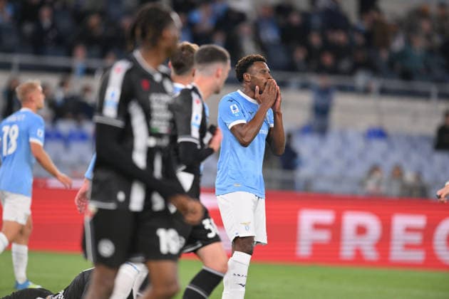 Fisayo Dele-Bashiru of SS Lazio shows his disappointment during the match of 34th day of the Serie A Championship between S.S.Lazio and Udinese at the Olimpico Stadium on Apr 27, 2026 in Rome, Italy. during SS Lazio vs Udinese Calcio, Italian soccer Serie A match in Rome, Italy, April 27 2026  Copyright: xRobertoxRamaccia IPAxSportx xipa-agency.netx xx IPA_74280962 IPA_Agency_IPA74280962