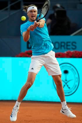 MADRID OPEN TENNIS 2026. ATP, Tennis Herren ZVEREV ¢ GER v ATMANE ¢ FRA Alexander Zverev, Germany, during Madrid Open Tennis 2025 match. April 27, 2026.(ALTERPHOTOS Acero) MadridSpain  Copyright: xAcerox