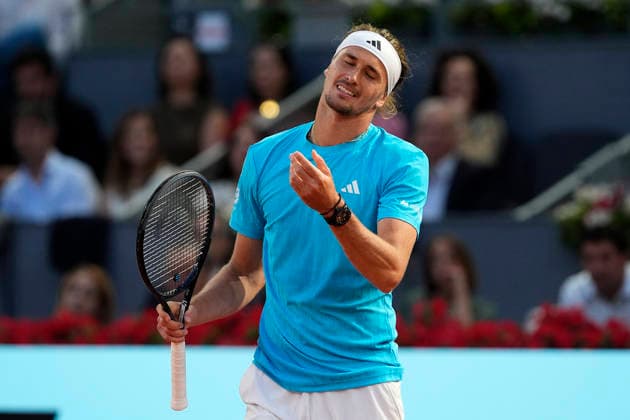 MADRID OPEN TENNIS 2026. ATP, Tennis Herren ZVEREV ¢ GER v ATMANE ¢ FRA Alexander Zverev, Germany, during Madrid Open Tennis 2025 match. April 27, 2026.(ALTERPHOTOS Acero) MadridSpain  Copyright: xAcerox