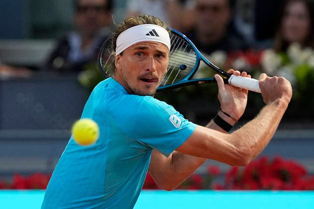 MADRID OPEN TENNIS 2026. ATP, Tennis Herren ZVEREV ¢ GER v ATMANE ¢ FRA Alexander Zverev, Germany, during Madrid Open Tennis 2025 match. April 27, 2026.(ALTERPHOTOS Acero) MadridSpain  Copyright: xAcerox