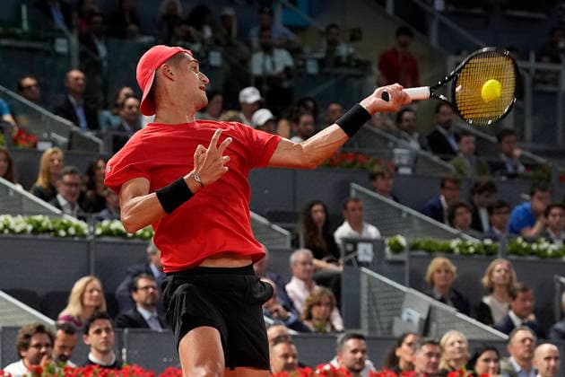 MADRID OPEN TENNIS 2026. ATP, Tennis Herren ZVEREV ¢ GER v ATMANE ¢ FRA Terence Atmane, France, during Madrid Open Tennis 2025 match. April 27, 2026.(ALTERPHOTOS Acero) MadridSpain  Copyright: xAcerox