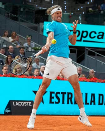 MADRID OPEN TENNIS 2026. ATP, Tennis Herren ZVEREV ¢ GER v ATMANE ¢ FRA Alexander Zverev, Germany, during Madrid Open Tennis 2025 match. April 27, 2026.(ALTERPHOTOS Acero) MadridSpain  Copyright: xAcerox