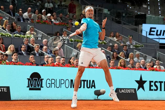MADRID OPEN TENNIS 2026. ATP, Tennis Herren ZVEREV ¢ GER v ATMANE ¢ FRA Alexander Zverev, Germany, during Madrid Open Tennis 2025 match. April 27, 2026.(ALTERPHOTOS Acero) MadridSpain  Copyright: xAcerox