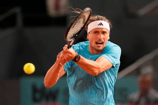 MADRID OPEN TENNIS 2026. ATP, Tennis Herren ZVEREV ¢ GER v ATMANE ¢ FRA Alexander Zverev, Germany, during Madrid Open Tennis 2025 match. April 27, 2026.(ALTERPHOTOS Acero) MadridSpain  Copyright: xAcerox