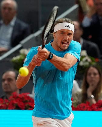MADRID OPEN TENNIS 2026. ATP, Tennis Herren ZVEREV ¢ GER v ATMANE ¢ FRA Alexander Zverev, Germany, during Madrid Open Tennis 2025 match. April 27, 2026.(ALTERPHOTOS Acero) MadridSpain  Copyright: xAcerox