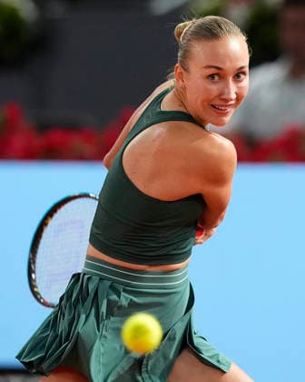 MADRID OPEN TENNIS 2026. WTA, Tennis Damen POTAPOVA ¢ AUT v RYBAKINA ¢ KAZ Anastasia Potapova, Austria, during Madrid Open Tennis 2025 match. April 27, 2026.(ALTERPHOTOS Acero) MadridSpain  Copyright: xAcerox