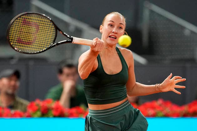 MADRID OPEN TENNIS 2026. WTA, Tennis Damen POTAPOVA ¢ AUT v RYBAKINA ¢ KAZ Anastasia Potapova, Austria, during Madrid Open Tennis 2025 match. April 27, 2026.(ALTERPHOTOS Acero) MadridSpain  Copyright: xAcerox