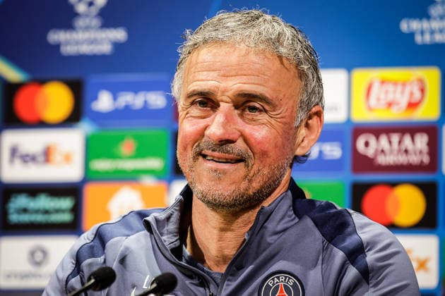 April 27, 2026, Poissy, France, France: Luis ENRIQUE of PSG during a Paris Saint-Germain press conference, PK, Pressekonferenz at Campus PSG on April 27, 2026 in Poissy near Paris, France. Paris Saint-Germain Press Conference  - ZUMAm308 20260427_zsp_m308_009 Copyright: xMatthieuxMirvillex
