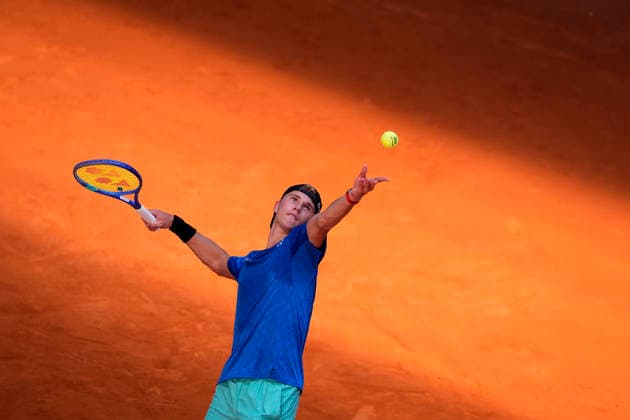 MADRID OPEN TENNIS 2026. ATP, Tennis Herren MEDVEDEV ¢ RUS v BUDKOV KJAER ¢ NOR Nicolai Budkov Kjaer, Norway, during Madrid Open Tennis 2025 match. April 27, 2026.(ALTERPHOTOS Acero) MadridSpain  Copyright: xAcerox