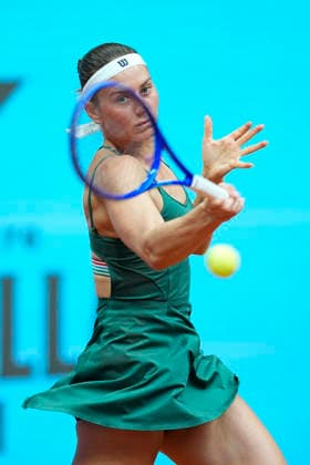 April 27, 2026, Madrid, Madrid, Spain: Marta Kostyuk of Ukraine plays against Caty McNally of USA during the Mutua Madrid Open 2026, ATP, Tennis Herren Masters 1000 and WTA, Tennis Damen 1000, at La Caja Magica on April 27, 2026 in Madrid, Spain. Mutua Madrid Open 2026 - Day 8 - ZUMAa181 20260427_zaa_a181_837 Copyright: xOscarxJ.xBarrosox
