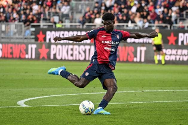CALCIO - Serie A - Cagliari Calcio vs Atalanta BC Michel Adopo of Cagliari Calcio during Cagliari Calcio vs Atalanta BC, Italian soccer Serie A match in Cagliari, Italy, April 27 2026 Cagliari Italy  Copyright: xIPAxSport ABACAx