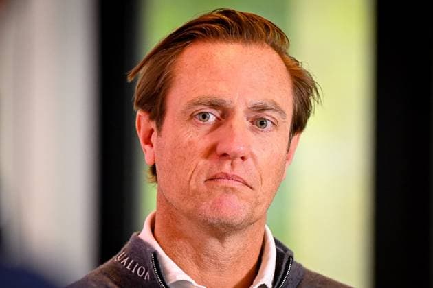 press conference, PK, Pressekonferenz Soudal Open Golf Tournament - 28 04 2026 STERREBEEK, BELGIUM - APRIL 28 : Colsaerts Nicolas during the press conference ahead of the Soudal Open Golf Tournament at the House of Golf on April 28, 2026 in Sterrebeek, Belgium, 28 04 2026  Copyright: xTomasxSiskx
