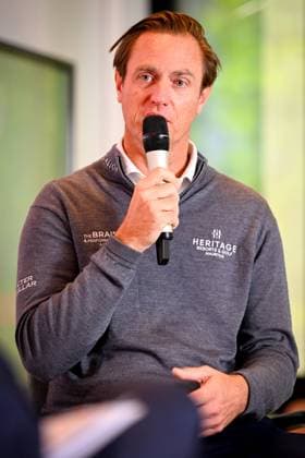 press conference, PK, Pressekonferenz Soudal Open Golf Tournament - 28 04 2026 STERREBEEK, BELGIUM - APRIL 28 : Colsaerts Nicolas during the press conference ahead of the Soudal Open Golf Tournament at the House of Golf on April 28, 2026 in Sterrebeek, Belgium, 28 04 2026  Copyright: xTomasxSiskx