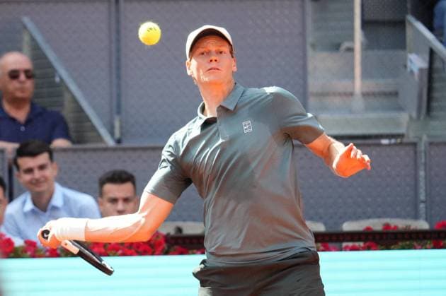 Jannik Sinner (ITA) vs Cameron Norrie (FRA) during Masters Series Madrid 2026 in Madrid, 28 April 2026. Cordon Press 