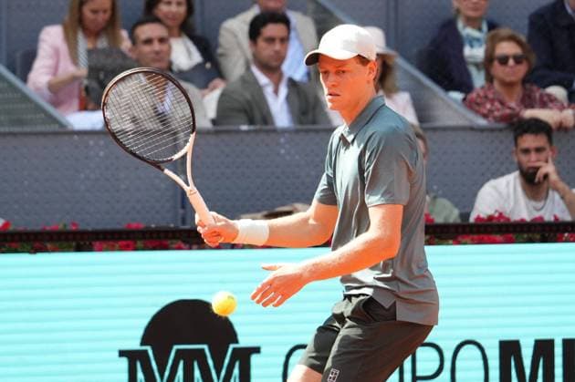 Jannik Sinner (ITA) vs Cameron Norrie (FRA) during Masters Series Madrid 2026 in Madrid, 28 April 2026. Cordon Press 