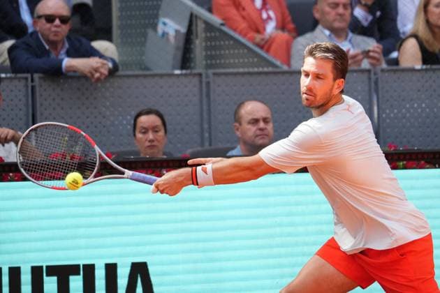 Jannik Sinner (ITA) vs Cameron Norrie (FRA) during Masters Series Madrid 2026 in Madrid, 28 April 2026. Cordon Press 