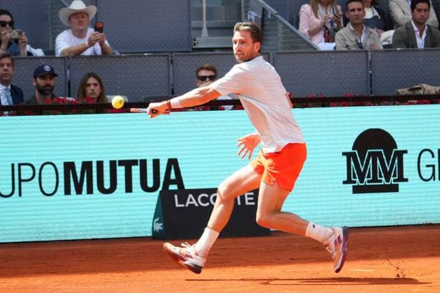 Jannik Sinner (ITA) vs Cameron Norrie (FRA) during Masters Series Madrid 2026 in Madrid, 28 April 2026. Cordon Press 