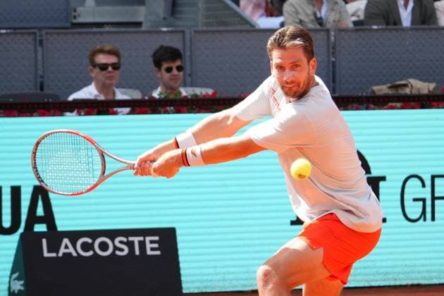 Jannik Sinner (ITA) vs Cameron Norrie (FRA) during Masters Series Madrid 2026 in Madrid, 28 April 2026. Cordon Press 