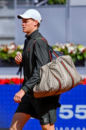 April 28, 2026, Madrid, Madrid, Spain: JANNIK SINNER of italy - NIKE during the Mutua Madrid Open 2026, ATP, Tennis Herren Masters 1000 and WTA, Tennis Damen 1000 tennis tournament, celebrated at Caja Magica on April 28, 2026 in Madrid, Spain. Mutua Madrid Open 2026 - Day 9 (04.28.26) - ZUMAc312 20260428_zsp_c312_006 Copyright: xOscarxManuelxSanchezx