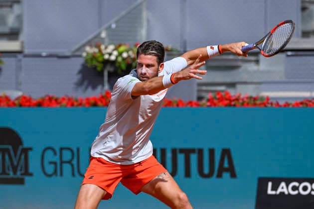 April 28, 2026, Madrid, Madrid, Spain: CAMERON NORRIE of united kingdom - K-SWISS during the Mutua Madrid Open 2026, ATP, Tennis Herren Masters 1000 and WTA, Tennis Damen 1000 tennis tournament, celebrated at Caja Magica on April 28, 2026 in Madrid, Spain. Mutua Madrid Open 2026 - Day 9 (04.28.26) - ZUMAc312 20260428_zsp_c312_038 Copyright: xOscarxManuelxSanchezx