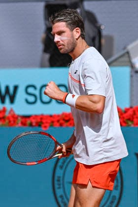 April 28, 2026, Madrid, Madrid, Spain: CAMERON NORRIE of united kingdom - K-SWISS during the Mutua Madrid Open 2026, ATP, Tennis Herren Masters 1000 and WTA, Tennis Damen 1000 tennis tournament, celebrated at Caja Magica on April 28, 2026 in Madrid, Spain. Mutua Madrid Open 2026 - Day 9 (04.28.26) - ZUMAc312 20260428_zsp_c312_043 Copyright: xOscarxManuelxSanchezx