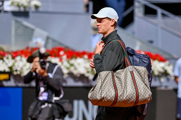 April 28, 2026, Madrid, Madrid, Spain: JANNIK SINNER of italy - NIKE during the Mutua Madrid Open 2026, ATP, Tennis Herren Masters 1000 and WTA, Tennis Damen 1000 tennis tournament, celebrated at Caja Magica on April 28, 2026 in Madrid, Spain. Mutua Madrid Open 2026 - Day 9 (04.28.26) - ZUMAc312 20260428_zsp_c312_049 Copyright: xOscarxManuelxSanchezx