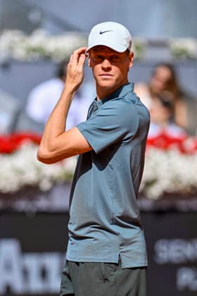April 28, 2026, Madrid, Madrid, Spain: JANNIK SINNER of italy - NIKE during the Mutua Madrid Open 2026, ATP, Tennis Herren Masters 1000 and WTA, Tennis Damen 1000 tennis tournament, celebrated at Caja Magica on April 28, 2026 in Madrid, Spain. Mutua Madrid Open 2026 - Day 9 (04.28.26) - ZUMAc312 20260428_zsp_c312_050 Copyright: xOscarxManuelxSanchezx