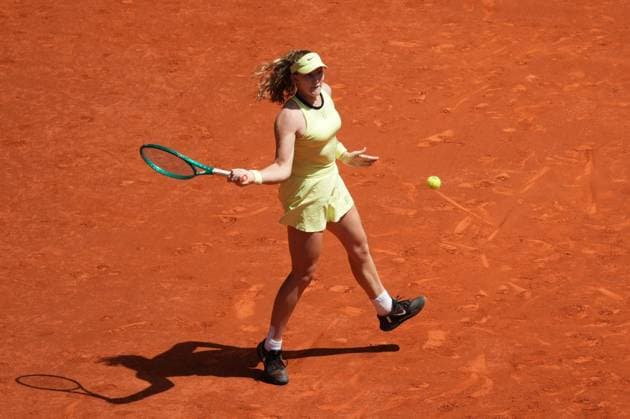 Leylah Fernandez (CAN) vs Mirra Andreeva (RUS) during Masters Series Madrid 2026 in Madrid, 28 April 2026. Cordon Press 