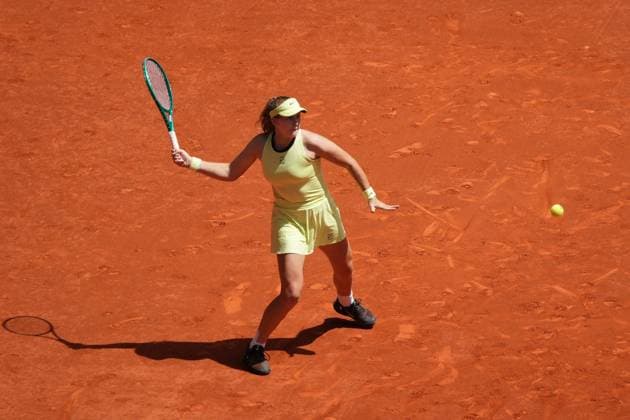 Leylah Fernandez (CAN) vs Mirra Andreeva (RUS) during Masters Series Madrid 2026 in Madrid, 28 April 2026. Cordon Press 