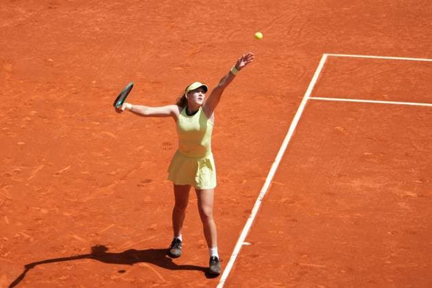 Leylah Fernandez (CAN) vs Mirra Andreeva (RUS) during Masters Series Madrid 2026 in Madrid, 28 April 2026. Cordon Press 