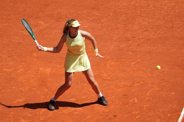 Leylah Fernandez (CAN) vs Mirra Andreeva (RUS) during Masters Series Madrid 2026 in Madrid, 28 April 2026. Cordon Press 