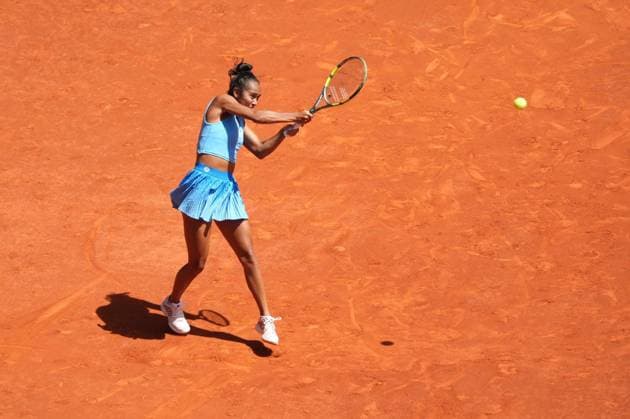 Leylah Fernandez (CAN) vs Mirra Andreeva (RUS) during Masters Series Madrid 2026 in Madrid, 28 April 2026. Cordon Press 