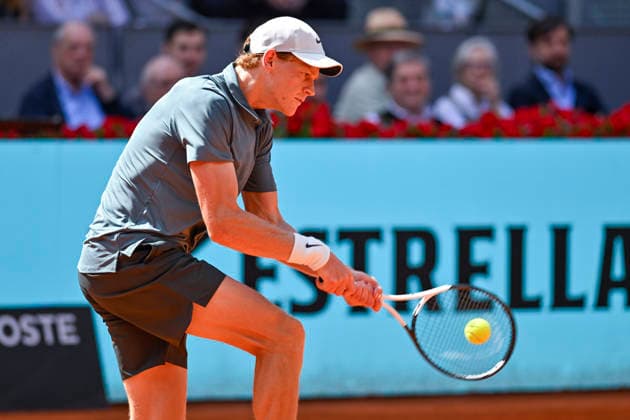 April 28, 2026, Madrid, Madrid, Spain: JANNIK SINNER of italy - NIKE during the Mutua Madrid Open 2026, ATP, Tennis Herren Masters 1000 and WTA, Tennis Damen 1000 tennis tournament, celebrated at Caja Magica on April 28, 2026 in Madrid, Spain. Madrid Spain - ZUMAc312 20260428_zsp_c312_100 Copyright: xOscarxManuelxSanchezx