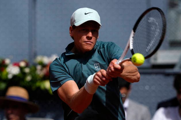 MADRID OPEN TENNIS 2026. ATP, Tennis Herren SINNER ¢ ITA v NORRIE ¢ GBR Jannik Sinner, Italy, during Madrid Open Tennis 2025 match. April 28, 2026.(ALTERPHOTOS Acero) MadridSpain  Copyright: xAcerox