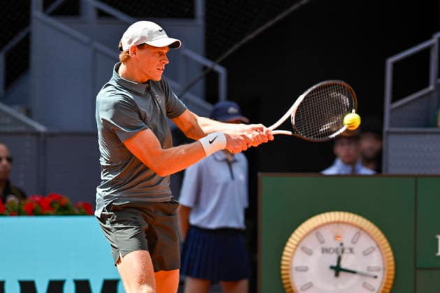 April 28, 2026, Madrid, Madrid, Spain: JANNIK SINNER of italy - NIKE during the Mutua Madrid Open 2026, ATP, Tennis Herren Masters 1000 and WTA, Tennis Damen 1000 tennis tournament, celebrated at Caja Magica on April 28, 2026 in Madrid, Spain. Madrid Spain - ZUMAc312 20260428_zsp_c312_090 Copyright: xOscarxManuelxSanchezx